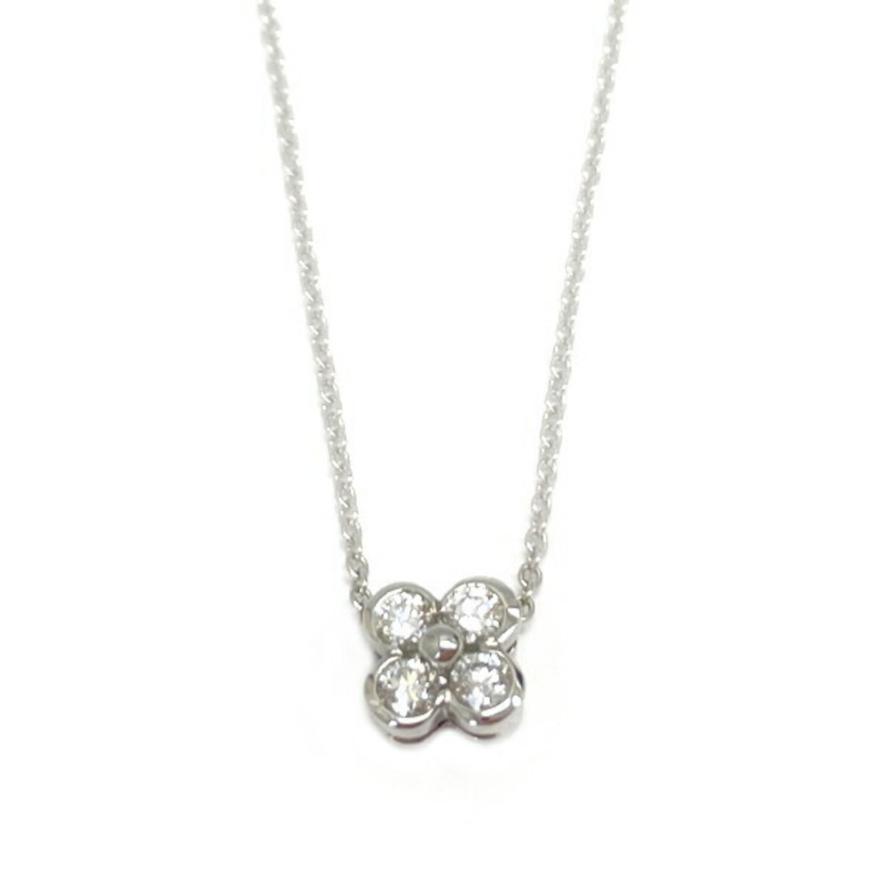 Tiffany Diamond Bezel Set Necklace Platinum